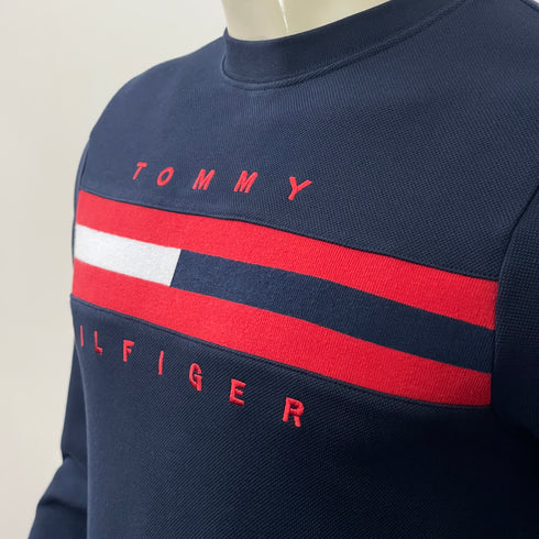 TOMMY HILFIGER CHEST PANEL LOGO SWEATSHIRT